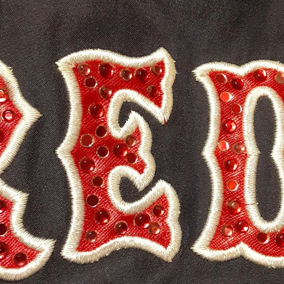 💕 Boston Red Sox windbreaker full zip rhinestones Sm - Picture 12 of 16